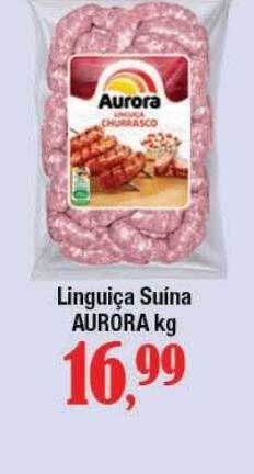 Supermercados Unidos Linguiça Suína Aurora oferta