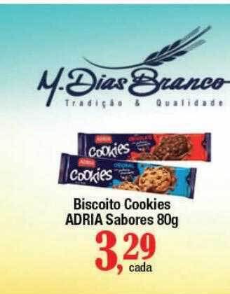 Supermercados Unidos Biscoito Cookies Adria Sabores oferta