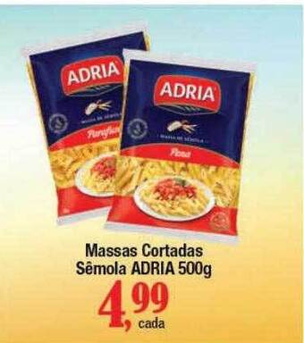 Supermercados Unidos Massas Cortadas Sêmola Adria oferta