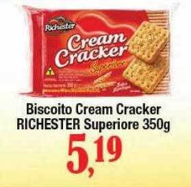 Supermercados Unidos Biscoito Cream Cracker Richester Superiore oferta