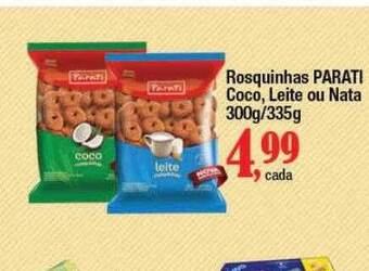 Supermercados Unidos Rosquinhas Parati Coco Leite Ou Nata oferta