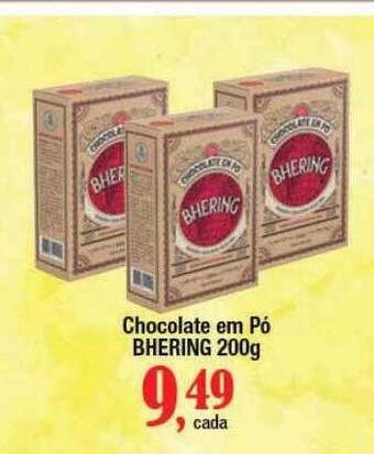 Supermercados Unidos Chocolate Em Pó Bhering oferta