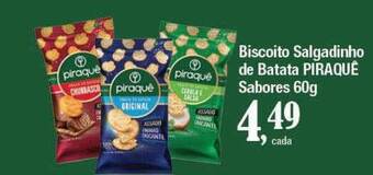 Supermercados Unidos Biscoito Salgadinho De Batata Piraquê Sabores oferta