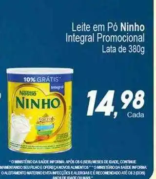 Leite Em Pó Ninho Integral Promocional