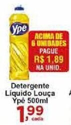 Rossi Supermercado Detergente Liquido Louca Ype 500ml oferta