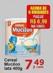 Rossi Supermercado Cereal Mucilon lata 400g oferta