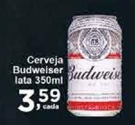 Rossi Supermercado Cerveja Budweiser lata 350ml oferta