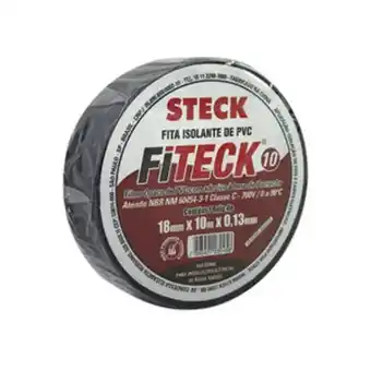 Fita isolante fiteck 0.13mm 700v 10 metros steck