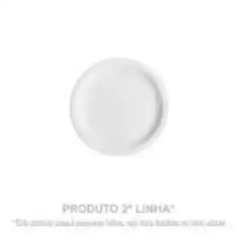 Prato de sobremesa redondo 100% porcelana hs 21cm - 2ª linha 