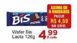 Rossi Supermercado Wafer Bis Lacta 126g oferta