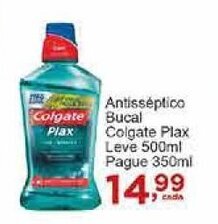 Rossi Supermercado Antisseptico bucal colgate Plax Leve 500ml pague 350ml oferta