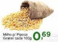 Rossi Supermercado Milho p/ Pipoca granel cada 100g oferta