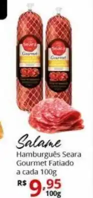 Ricoy Supermercados Salame hamburgues Seara Gourmet fat 100g oferta