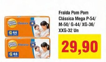 Spani Atacadista Fralda Pom Pom Classica Mega oferta