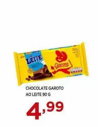 Apoio Mineiro Chocolate Garoto Ao Leite oferta