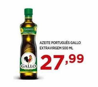 Apoio Mineiro Azeite Português Gallo Extravirgem oferta