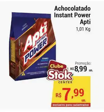 Stok Center Achocolatado Instant Power Apti 1,01kg oferta