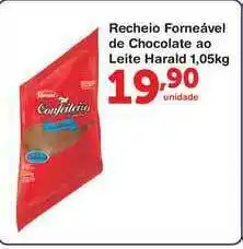 Roldão Recheio Forneável De Chocolate Ao Leite Harald 1.05kg oferta