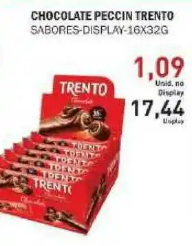Chocolate Peccin Trento Sabores Display 16x32g