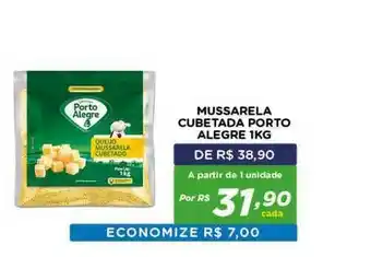 Bahamas Mix Mussarela Cubetada Porto Alegre 1kg oferta