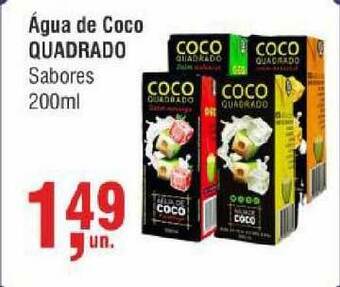 Higa Atacado Agua De Coco Quadrado Sabores 200ml oferta