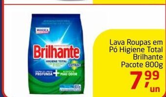 Tenda Atacado Lava roupas em pó brilhante 800g oferta