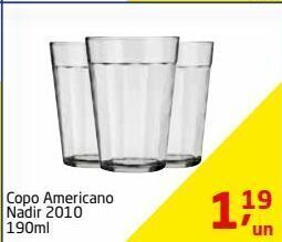 Copo americano nadir 2010 190ml