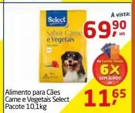 Tenda Atacado Ração para cães select 10,1 kg oferta