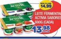 Costazul Supermercados Leite fermentado activia sabores 600g oferta
