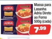 Costazul Supermercados Massa para lasanha adria direto ao forno 500g oferta