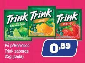 Pó p/refresco trink sabores 25g