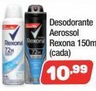 Costazul Supermercados Desodorante aerossol rexona 150ml oferta