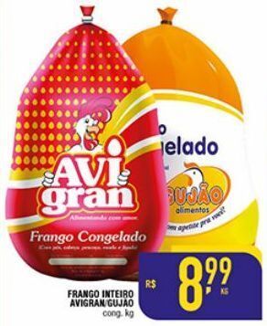 Mercantil Rodrigues Frango inteiro avigran kg oferta