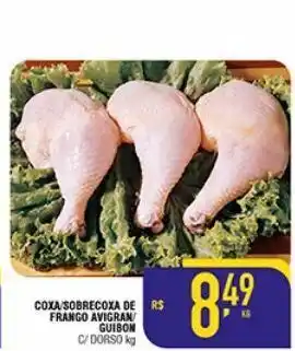 Mercantil Rodrigues Coxa/sobrecoxa de frango avigran/guibon c/dorso kg oferta