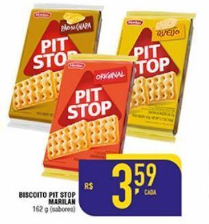Mercantil Rodrigues Biscoito pit stop marilan 162g oferta