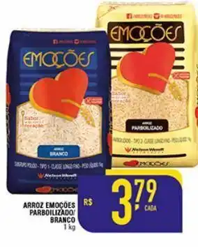 Mercantil Rodrigues Arroz emoções parbolizado/ branco 1kg oferta
