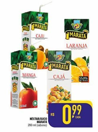 Mercantil Rodrigues Néctar/suco maratá 200ml oferta