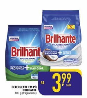 Detergente em pó brilhante 400g