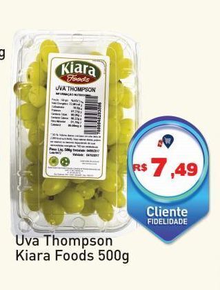 Tonin Superatacado Uva thompson kiara foods 500g oferta