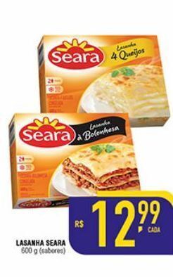 Mercantil Rodrigues Lasanha seara 600g oferta