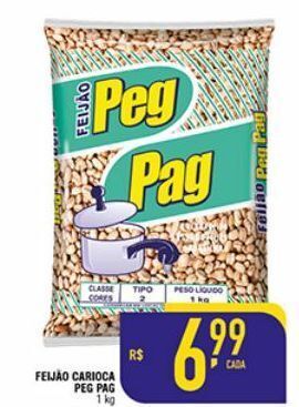 Mercantil Rodrigues Feijão carioca peg pag 1kg oferta