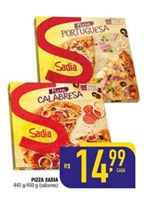 Mercantil Rodrigues Pizza sadia 440 g/460 g (sabores) oferta