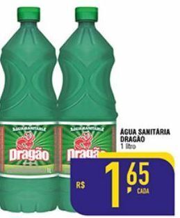 Mercantil Rodrigues Água sanitária dragão 1l oferta