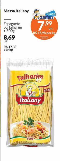 Zaffari Massa Italiany oferta