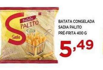Apoio Mineiro Batata Congelada Sadia Palito Pré-frita oferta