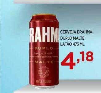 Apoio Mineiro Cerveja Brahma Duplo Malte Latão oferta