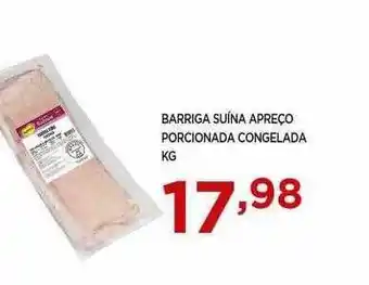 Barriga Suína Apreço Porcionada Congelada Kg