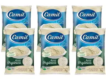 Pão de Açúcar Kit 6 arroz parboilizado orgânico camil 1kg oferta