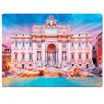 Quebra-cabeça - bella itália - fontana di trevi - 500 peças - toyster