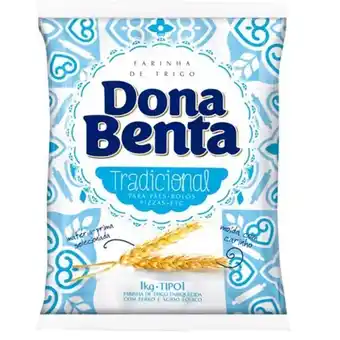 Farinha de trigo sem fermento dona benta 1kg